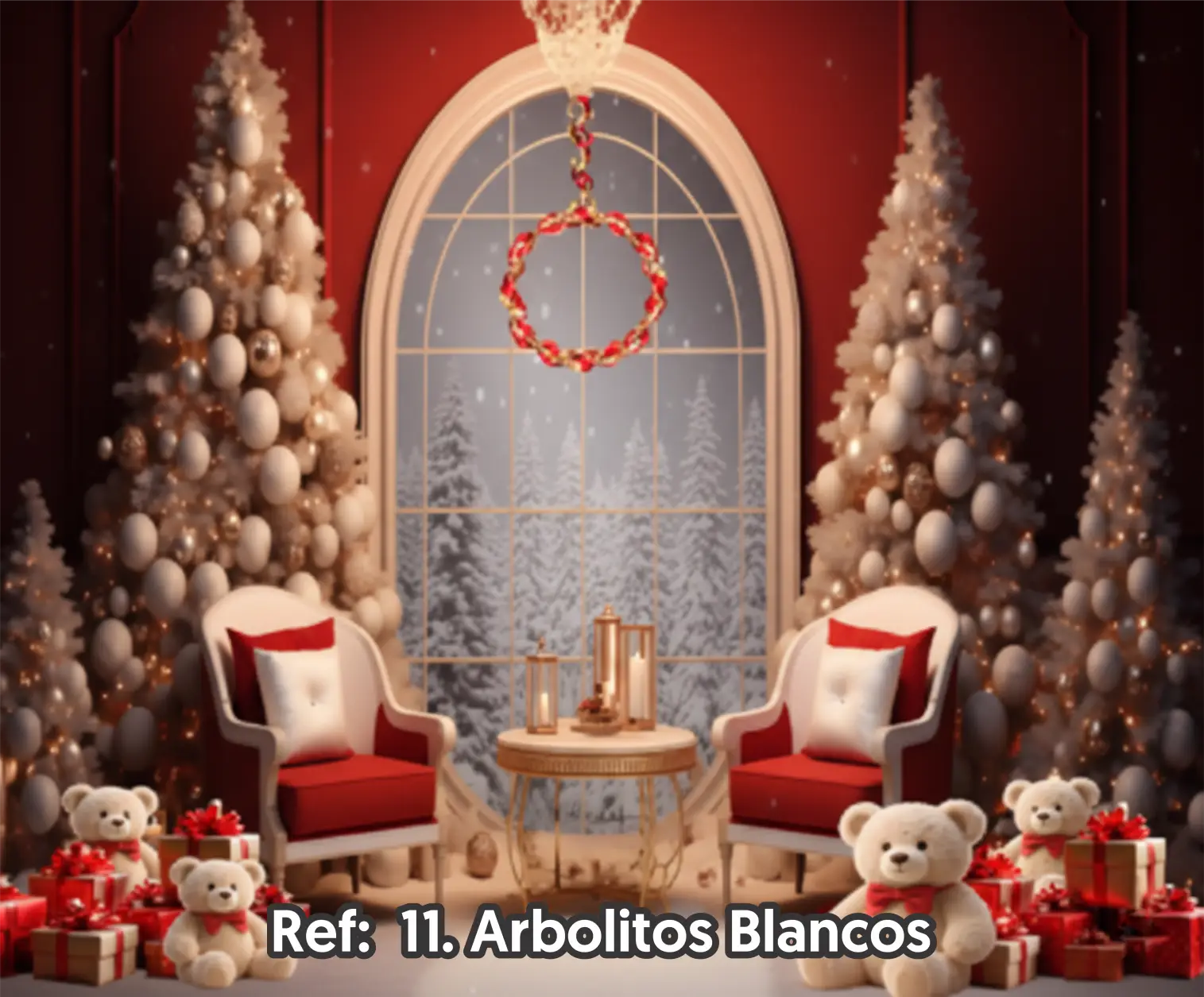 Telón Navideño Decorativo