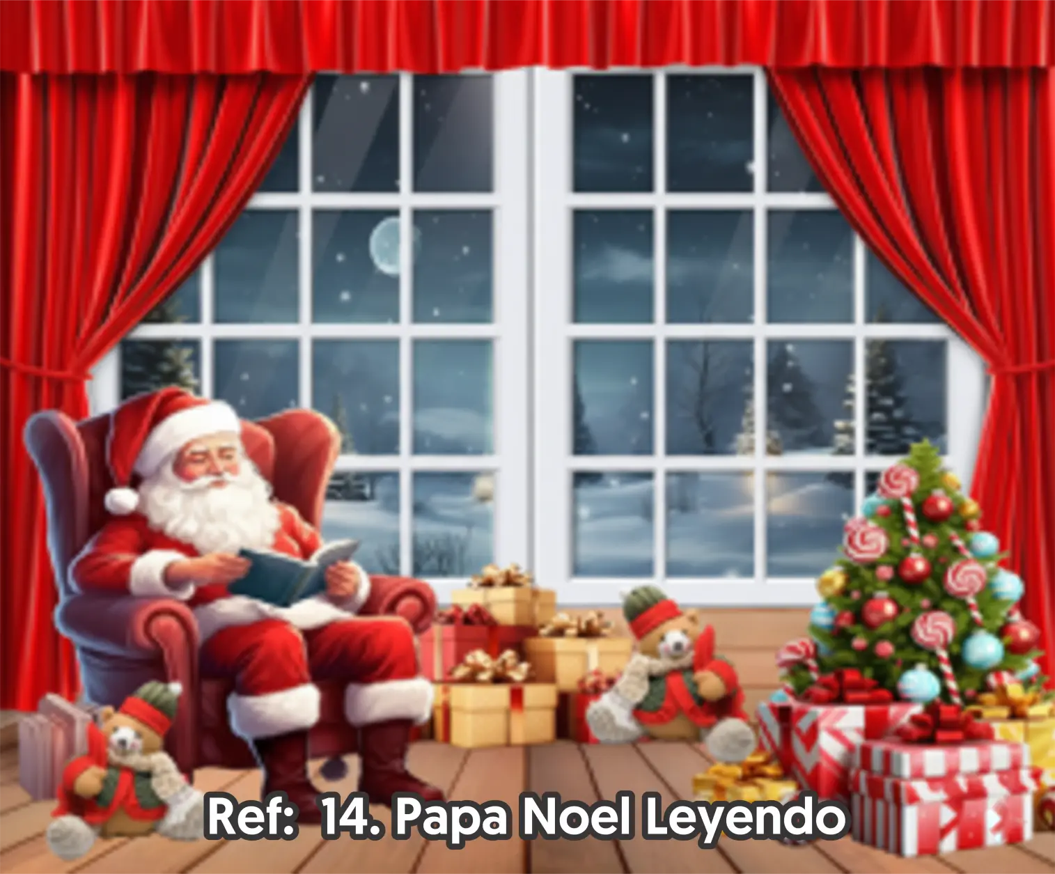 Telón Navideño Decorativo
