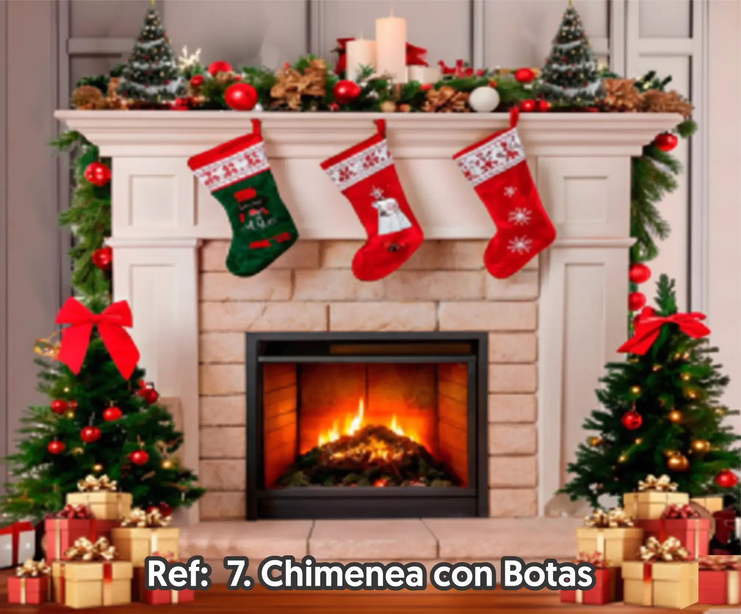 Telón Navideño Decorativo